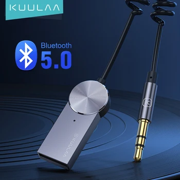KUULAA Bluetooth 5.0 Sprejemnik Brezžični vmesnik USB Bluetooth Adapter 3,5 mm Priključek Aux Audio Za Slušalke Glasbe Oddajnik Moda 62580