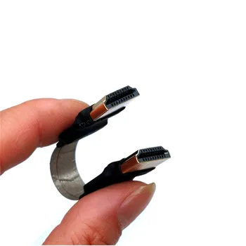 NOVO HDMI-compatibleType Moški 90 Stopinj NAVZGOR kot za Mini Micro HDTV Moški FPC Flat Kabel za FPV Brushless Ročni Gimbal Servo