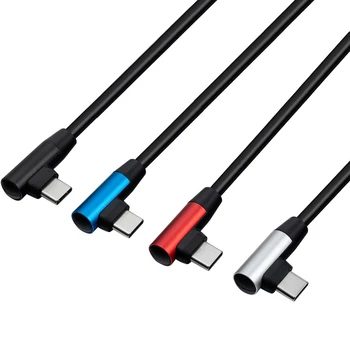 USB C 3.1 Tip-C moški C moški podatkovni kabel Dvojno komolec 2.0 hitro kabel za polnjenje za 90 stopinj aluminija lupine zabava podatkovni kabel