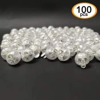 100 kozarcev LED Balon Svetlobe, Mini Krog Žogo luči Dolg Čas Pripravljenosti Žogo Luči za Papir Luč Stranka Poroka Dekoracija