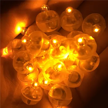 100 kozarcev LED Balon Svetlobe, Mini Krog Žogo luči Dolg Čas Pripravljenosti Žogo Luči za Papir Luč Stranka Poroka Dekoracija