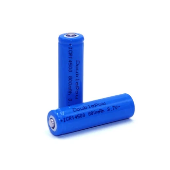 Zadostne zmogljivosti 14500 800mAh 3,7 V Li-ion Polnilne Baterije AA Baterije Litijeve Celice za Led Svetilko, Baklo Žarometi
