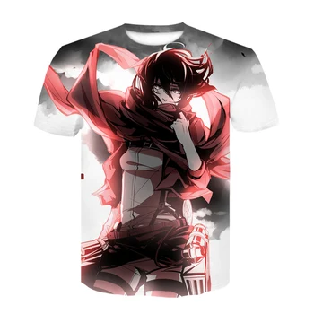 Priložnostne Anime Napad na Titan 3 Touken Ranbu Online Saiyuki Majica s kratkimi rokavi Moški Ženske Cosplay T-majice Kratek Rokav Moda Moških Oblačil