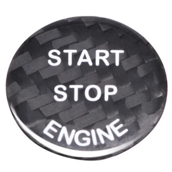 Ogljikovih Vlaken Nalepke Avto Zagon Motorja Stop Dekor Kritje za Bmw E90 E46 E39 E36 E60 F30 F10 E87 E53 E70 G30 X5 5 Serije ST 63394