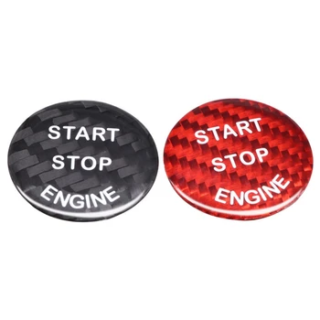 Ogljikovih Vlaken Nalepke Avto Zagon Motorja Stop Dekor Kritje za Bmw E90 E46 E39 E36 E60 F30 F10 E87 E53 E70 G30 X5 5 Serije ST