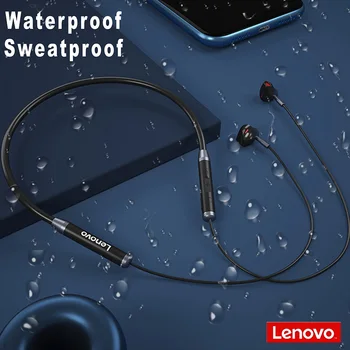 Lenovo HE06 Bluetooth 5.0 Neckband Brezžične Slušalke Stereo Šport Magnetni Bluetooth Slušalke Športne Teče Vodotesne Slušalke
