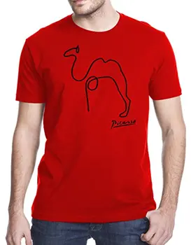 2019 Moške Blagovne Znamke Tiskane Bombaž Tshirt Tshirt Kratek Rokav Vrhovi Kamele Picassos T-Shirt