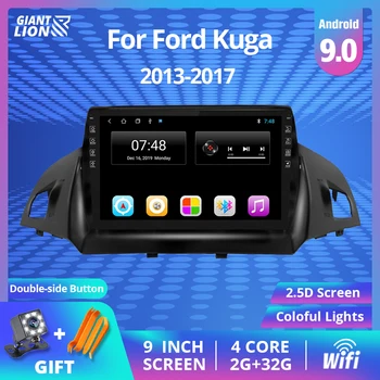 2DIN Android 9.0 avtoradio Za Ford Kuga Pobeg 2013 2016-2017 Avto Multimedijski Predvajalnik Navigacija GPS 2 Din Avto DVD Predvajalnik