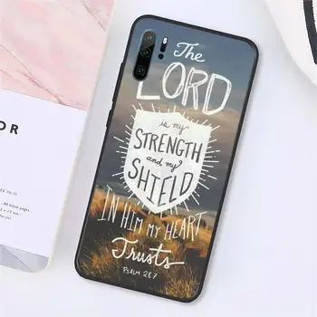 Biblija Verzov Jezus Kristjani Primeru Telefon Za Huawei P9 P10 P20 P30 Pro Lite smart Mate 10 Lite 20 Y5 Y6 Y7 2018 2019