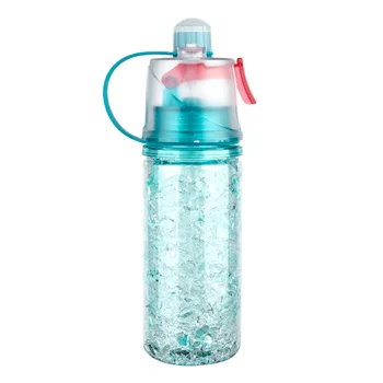 NANGUFANG/350 ml steklenico vode športih na prostem, zmanjšuje hlajenje dvojno plast plastične steklenice za vodo Neprepustni Drinkware Pijačo Steklenico