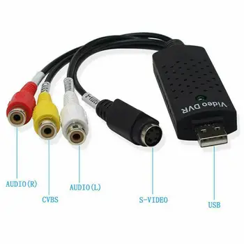 USB 2.0, Zajem Video Adapter Pretvornik Kartice za uglaševanje TV sprejemnikov DVD Avdio Zajem HD Priključek Za RAČUNALNIK/Prenosnik Video AV VCR R4H4