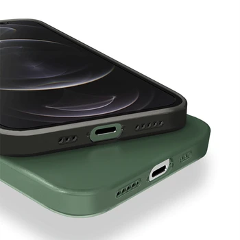 Ultra Tanek Slim Pregleden Mat Telefon Primeru Za iPhone 12 Mini Pro Enostavni Mehki Silikonski Shockproof Kritje Za Iphone 11 Pro Max