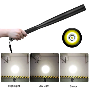 Baseball Bat Super svetla LED svetilka za Kampiranje nepremočljiva aluminij zlitine baseball bat Svetilka za Zasilno in samoobramba