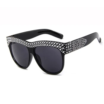 Diamond Kvadratnih sončna Očala ženska sončna Očala Nosorogovo Retro ženska Očala Letnik Prevelik Feminino Očala UV400