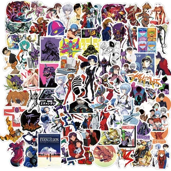 10/50/100 KOZARCEV Evangelion Anime Nalepke, Laptop Kitara Prtljage Telefon Skateboard Nepremočljiva Kul Grafiti Nalepke Nalepke Otrok Igrača