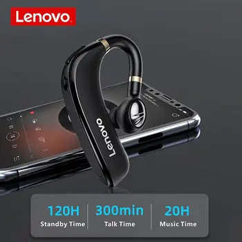 Lenovo HX106 Bluetooth 5.0 za Telefon, RAČUNALNIK in Prenosni računalnik Brezžične Slušalke Enem Ušesu, Bluetooth Visi Uho Tip Slušalke Z Mikrofonom