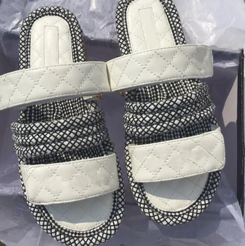 2021 nove luksuzne platformo sandali in natikači modne blagovne znamke open toe udobno non-slip ženske sandali