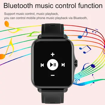 Q8 Smart Watch Velik Zaslon, Bluetooth Glasbe Pokličite Srčnega Utripa, Krvnega Tlaka, Spremljanje Zdravja Čezmejnih Zapestnica