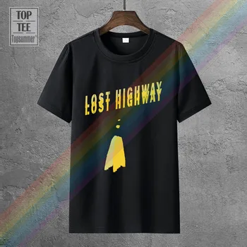 Tiskani Moški Majica Bombaž O-Vratu Tshirts Lost Highway Kratkimi Rokavi Ženske T-Shirt