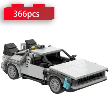 Ustvarjalne Ideje, Nazaj v Prihodnost, DeLoreaned Časovni Stroj Modela Avtomobila temelje Športnih Vozil Opeke Nastavite Igrače Otroci Darila 6701