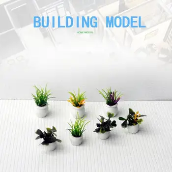 Ročno Izdelani Materialov Mini Spraviti Model Cvetlični Lonček Model Vrt Krajine, Postavitev Opornikov Mini Gradnje Modela