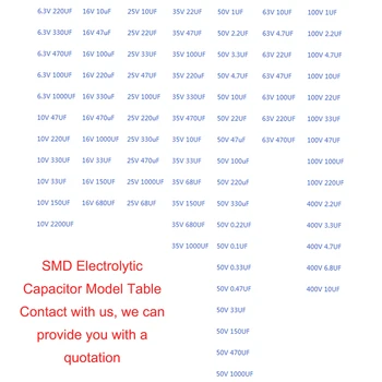 20PCS/VELIKO SMD Aluminija Elektrolitski Kondenzator 35V 100UF 6.3*7.7 MM SMD Pasivne Komponente, Kondenzatorji, 67134