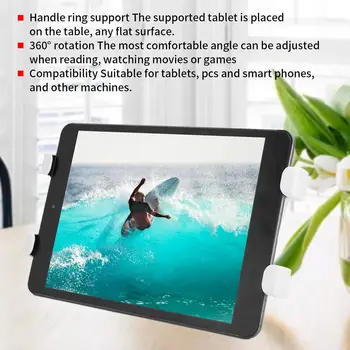 Pc In Silikona Tablet Namizno Stojalo Držalo Za 7-10 Palčni Prenosni Računalnik 360° Vrtljivo Ročico Obroč Podporo