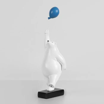 Polyresin Balon Polarni Medvedi Figurice Oprema Ornament Dekoracijo