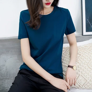 J1142 -2020 poletje novi korejski kratek dno majica neto rdeče slim hujšanje barva kratek sleeved majica s kratkimi rokavi ženske