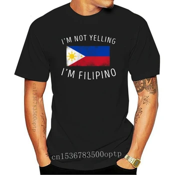Osebno bombaž velikost S-3xl i m ne kričati i m filipino filipini ponos, design Črk, Obleko, hip hop tshirt moški