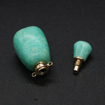 Naravni Kamen Parfum Mini Steklenice Avto osvežilcev Zraka Ločeno Polnjenje Za DIY Nakit, Izdelava Ogrlice Bracelets18*30 mm