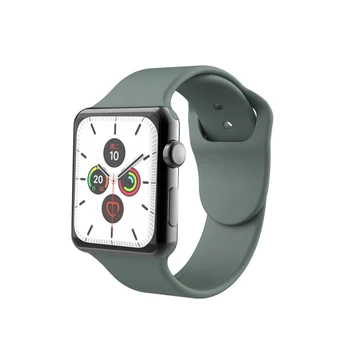 Primeren za Apple Watch trak 1/2/3/4/5/6 generacija športnih 38/40 mm 42/44 čiste barve silikonski integrirano watch trak