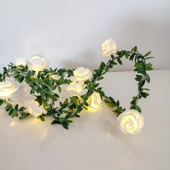 1,5 M/3M/6M LED Garland Umetno Šopek rož Niz Luči Rose Pravljice Luči Za Valentinovo, Poročni Novo Leto Dekoracijo