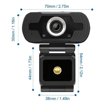 1080P Full HD USB Web Kamero z Mikrofonom za Video Konference, v Živo Pretakanje Digitalne USB Video Snemalnik Home Office 6895