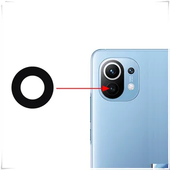 Za Xiaomi Mi 11 Mi11 Lite Original Zadnjo Kamero, Steklo Objektiva + Nalepka Lepilo Nazaj V Glavni Kameri Steklo Objektiv Pametni Telefon Deli