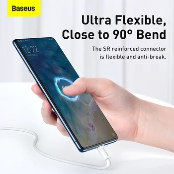 Baseus Kabel USB, Micro USB Kabel za Hitro Polnjenje Podatkov Za Samsung Xiaomi Huawei Android Mobilnega telefonskega Polnilnika priključite Kabel