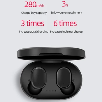 2020 A6S TWS Bluetooth 5.0 Slušalke Hrupa Preklic fone Slušalke z Mikrofonom za Prostoročno Čepkov za Xiaomi Redmi Airdots Brezžični 69687