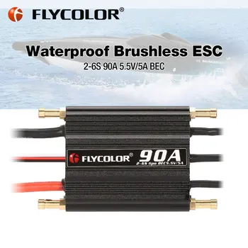 Rc Čoln Flycolor ESC 90A Brushless ESC Krmilnik Podpira 2-6S Lipo BEC 5.5 V/5A za RC Čoln 69688