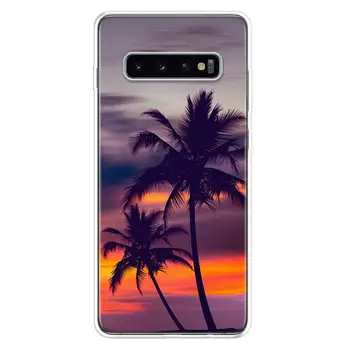 Summer Beach, Sunset Palm Primeru Telefon Za Samsung Galaxy A50 A70 A10 A20E A51 A71 M30S A30 A40 A01 A21 A6 A7 A8 A9 Plus + Coque
