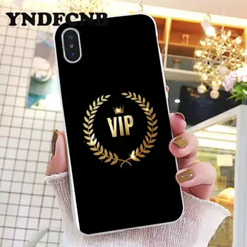 YNDFCNB Zlati luksuzni VIP vzorec Telefon Primeru srčkan kritje za iPhone 8 7 6 6S Plus X XS MAX 5 5S SE XR 11 11pro promax 705