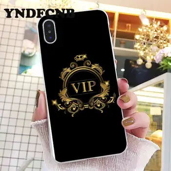 YNDFCNB Zlati luksuzni VIP vzorec Telefon Primeru srčkan kritje za iPhone 8 7 6 6S Plus X XS MAX 5 5S SE XR 11 11pro promax