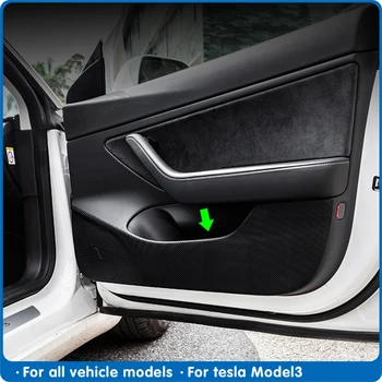 Za Tesla Model 3 Nevidna vrata Avtomobila Anti Kick Pad Zaščito Strani Rob Film Zaščitnik Nalepke model3 model treh Dodatki