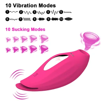 Klitoris Stimulator Sex Igrače Klitoris Bedak Vagina Sesanju Vibrator za G Spot 10 Hitrost za Odrasle Ženske