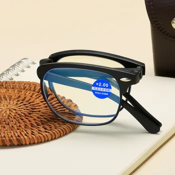 NOVO Zložljiva Obravnavi Očala Moški Ženske PortablePresbyopia Očala Vision Care +1.0 +1.5 +2.0 +2.5 +3.0 +3.5 +4.0 71110