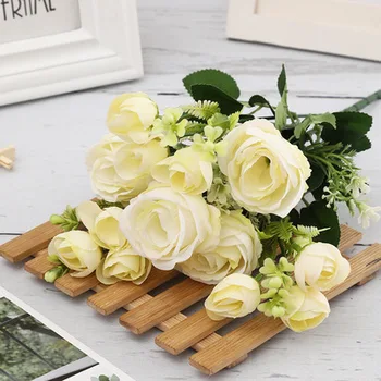 Kup lepih umetne Vrtnice svile cvetja DIY doma vrt stranka poročni dekoracijo, umetno cvetje 71174