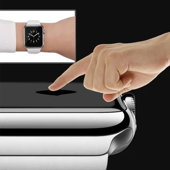 3D Polno zajetje Rob Kaljeno Steklo Za Apple Watch 40/44 Serije 6 SE 5 4 Screen Protector Za Apple Watch 38/42mm Serije 2 3