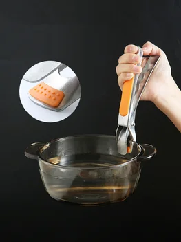 Kuhinja anti oparine ploščo skledo jed pot držalo držalo iz nerjavnega jekla objemka anti-vroče posnetek podizač kuhinjska pečica, pribor orodje