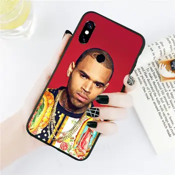 Chris Brown Rap Vroča pevka Telefon Primerih Za Xiaomi Redmi opomba 7 8 9 t k30 max3 9 s 10 pro lite