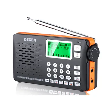 Vroče Degen DE29 FM Radio, Digitalni Iskanje Full Band Kartico Sprejemnik Kampusu Prenosni Radio Snemalnik Debelo Dropshopping
