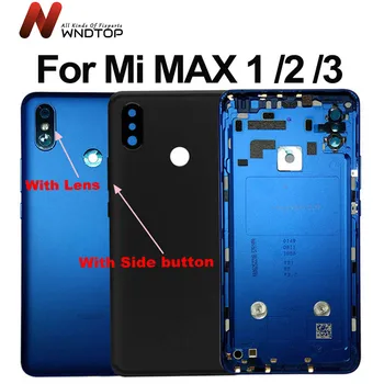 Za Xiaomi Mi MAX 3 Pokrovček Baterije Zadnja Vrata Nazaj Stanovanj Primeru MAX3 Sredini Ohišja Za Xiaomi Mi Max 2 Pokrovček Baterije in Objektiv